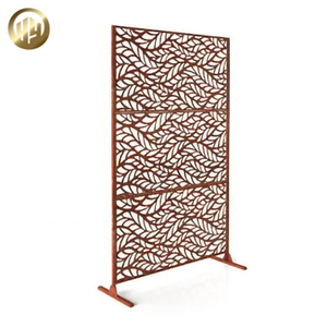 Stand Metal Decoration Corten Steel Room Divided Metal Screen