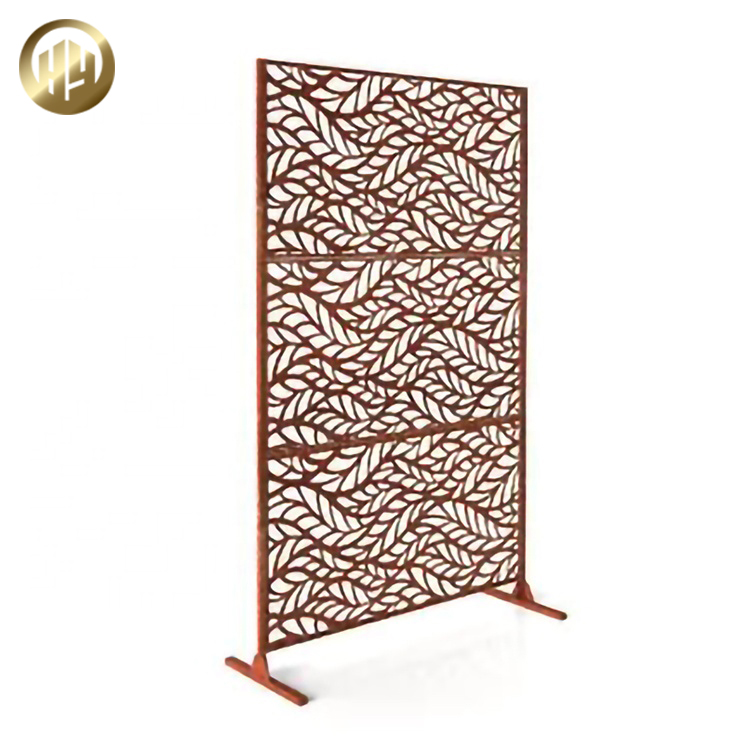 High Quality Simple Pattern Design Rectangular Metal Divided Screen Panel