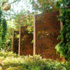 Corten Steel Rusty Metal Rectangular Laser Cut Decoration Screen