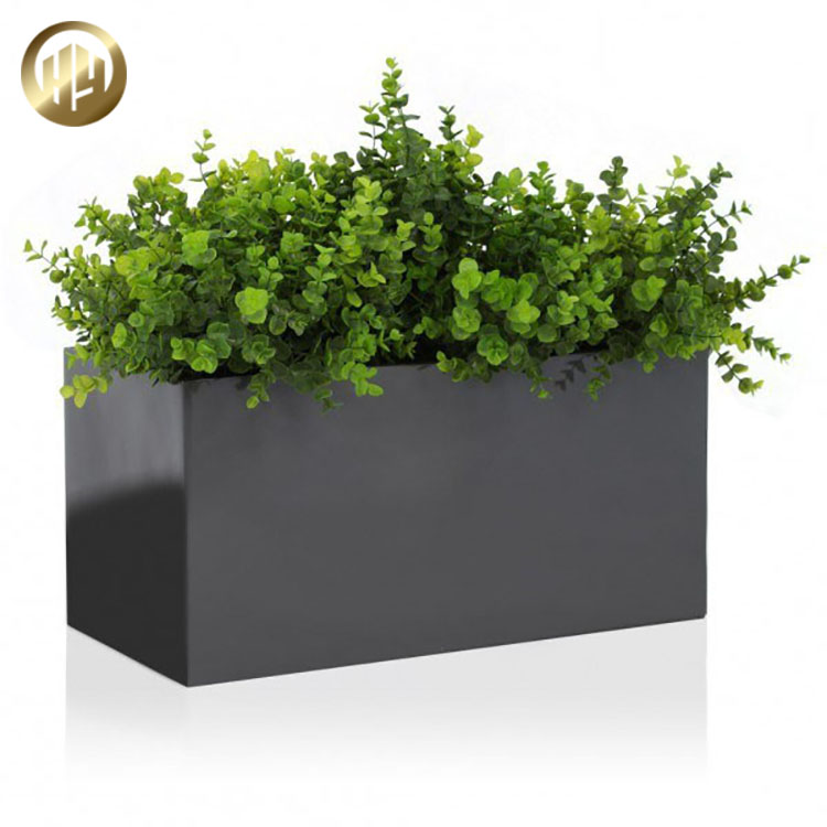 Small Rectangular Desktop Decoration Metal Flower Planter Box