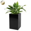 Outdoor Metal Black 2mm Thickness Rectangular Flower Planter