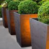 Corten Steel Rusty Metal Pyramid Practical Laser Cut Nursery Planter