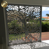 Metal Laser Cut Tree Pattern Decoration Room Divided Screen Panel
