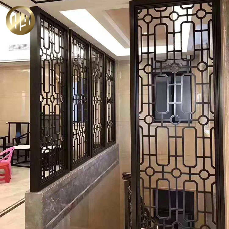 Powder Coating Metal Laser Cut Pattern Rectangular Decoration Screen