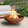 Factory Supply Round Metal Corten Steel Fire Bowl Pit Barbecue Heater