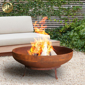 Factory Price Corten Steel Rusty Metal Round Heating Fire Bowl Pit
