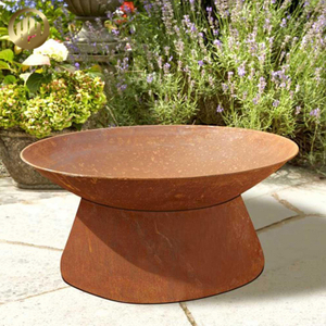 Garden Decoration Corten Steel Round Fire Pit Metal Heater