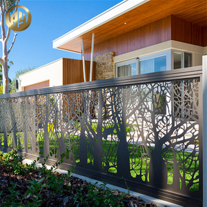 Garden Horizontal Metal Powder Coating Rectangular Decoration Screen