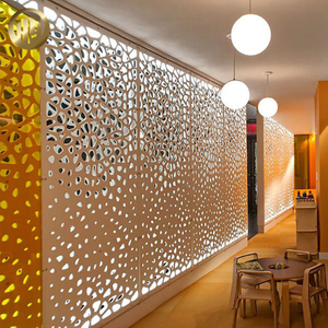 Powder Coating Room Decoration Simple Laser Cut Metal Screen