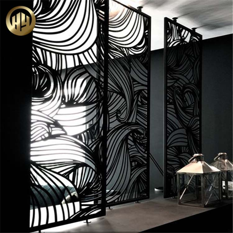 Room Divider Metal Powder Coating Rectangular Decoration Screen