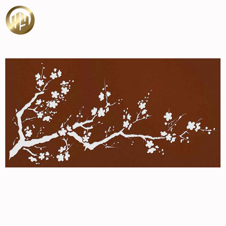 Modern Practical Metal Corten Steel Laser Cut Pattern Decoration Screen