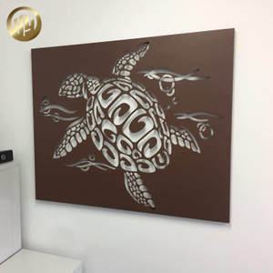 Wall Hanging Corten Steel Metal Decoration Custom Pattern Rectangular Screen