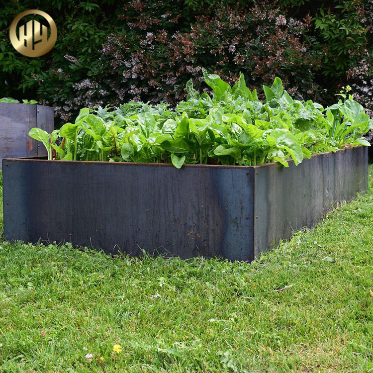 Steel Laser Cut Metal Practical Plantador Nursery Garden Bed