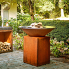 Corten Steel Rusty Garden Ornaments Metal Decoration Heating Fire Pit