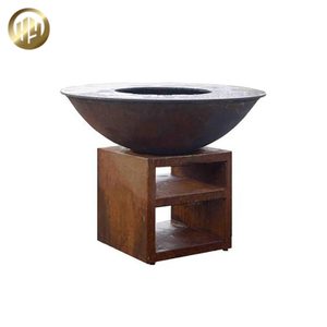 Simple Corten Steel Barbecue Metal Fire Pit Durable Practical Heater