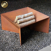 High Quality Corten Steel Rectangular Heater Garden Decoration Round Fire Pit
