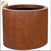 Garden Round Corten Steel Custom Size Decoration Metal Flower Planter