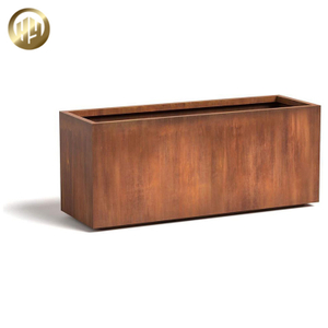 Medium Corten Steel Garden Room Decoration Metal Flower Planter