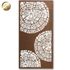 Corten Steel Rusty Metal Custom Pattern Rectangular Decoration Screen