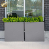 Rectangular Powder Coating Flower Planter Stand Metal Nursery