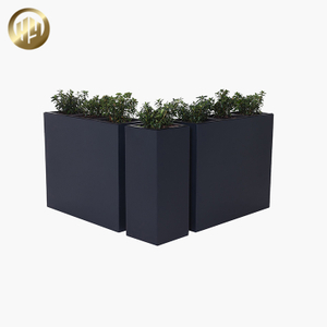 High Quality Metal Rectangular Landscape Decoration Flower Nursery Planter