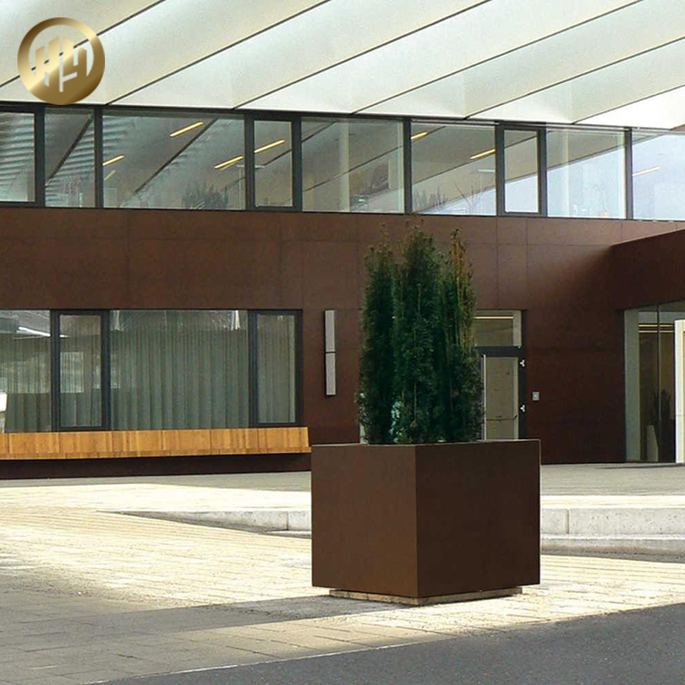 Square Metal Decoration Garden Landscape Plants Nursery Planter