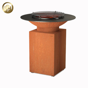 Barbecue Grill Corten Steel Rusty Metal Practical Fire Pit Heater