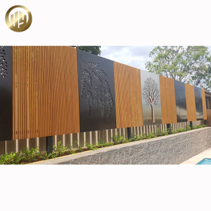 Garden Custom Pattern Rectangular Metal Decoration Laser Cut Screen