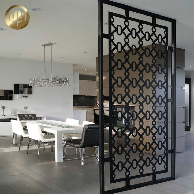 Custom Size Metal Simple Rectangular Room Divider Decoration Screen