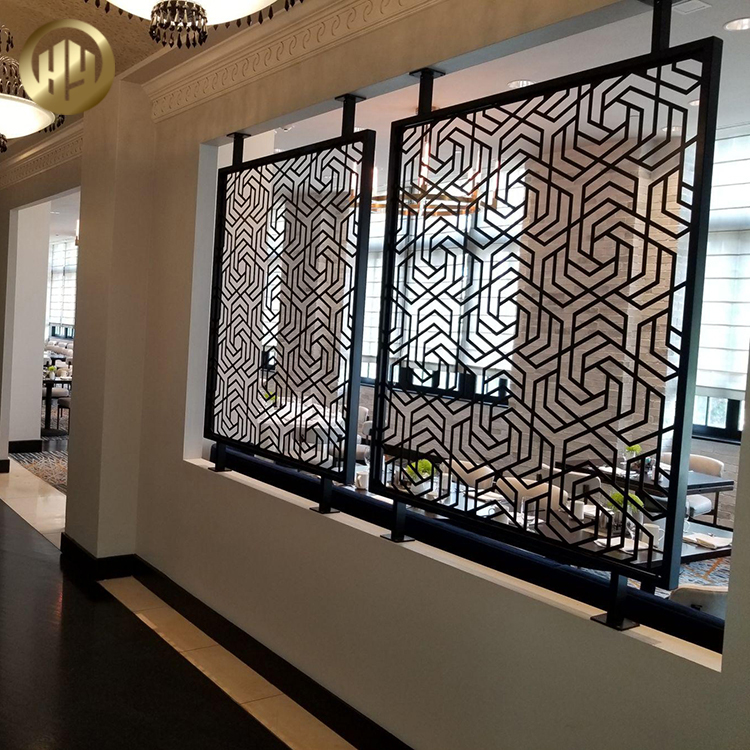 Garden Metal Powder Coating Rectangular Powder Coating Decoration Screen