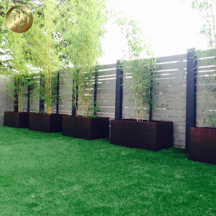 Courtyard Corten Steel Rusty Metal Decoration Plants Nursery Planter