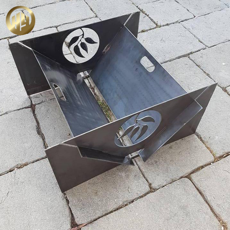 Rectangular Original Colour Metal Heater Assembly Wood Burning Fire Pit
