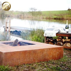 Courtyard Corten Steel Laser Cut Assembly Metal Fire Pit Heater