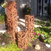 Modern Design Corten Steel Rusty Metal Landscape Light Cover Sculpture