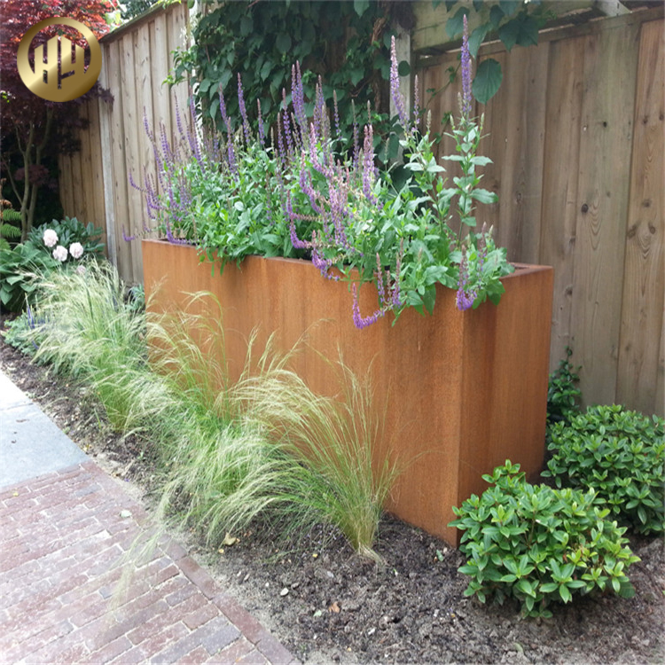 Custom Shape Metal Nursery Modern Style Outdoor Landscape Planter