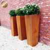 High Quality Stand Corten Steel Garden Decoration Metal Rectangular Planter
