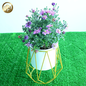 High Quality Room Decoration Metal Round Small Flower Planter