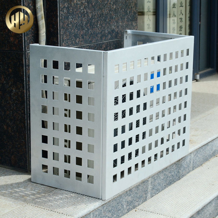 Laser Cut Custom Pattern Rectangular Assembly Metal Air Conditioner Cover