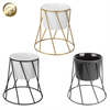 High Quality Powder Coating Round Metal Room Decoration Planter Nursery
