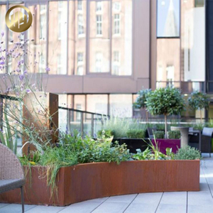 Custom Shape Metal Nursery Modern Style Outdoor Landscape Planter