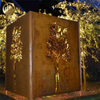 High Quality Garden Decoration Corten Steel Rusty Stand Metal Practical Screen