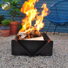 Easy Carry Assembly Metal Heater Rectangular Wood Burning Fire Pit