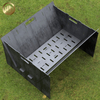 Easy Carry Assembly Metal Heater Rectangular Wood Burning Fire Pit