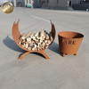 Round Metal Custom Pattern Garden Decoration Heater Fire Pit