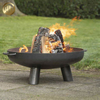 Garden Barbecue Metal Round Wood Burning Fire Pit Heater