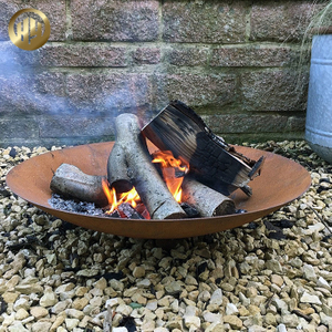 High Quality Round Metal Fire Pit Courtyard Decoration Firewood Burning Heater