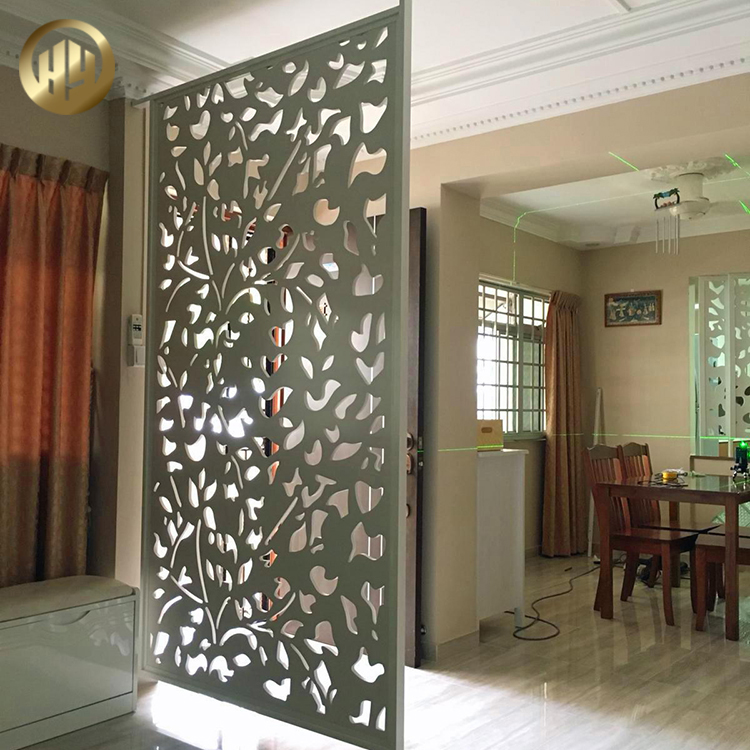 Modern Stand Room Divider Metal Panel Decoration Screen