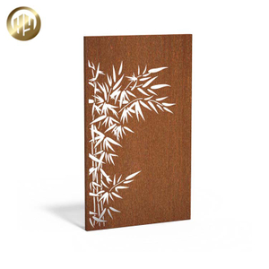 Custom Pattern Corten Steel Rusty Metal Decoration Panel Screen