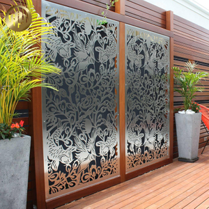 High Quality Garden Metal Decoration Divided Rectangular Panel Screen