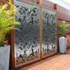 Steel Rectangular Metal Laser Cut Pattern Wall Hanging Decoration Screen